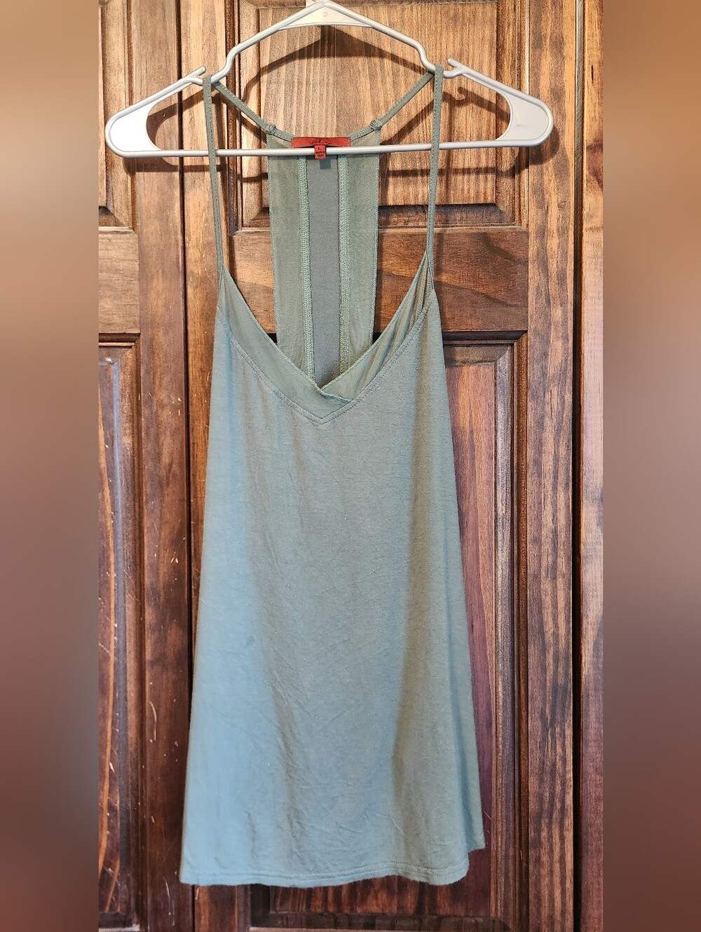 Simple Olive Green Slip Dress